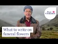 What to write on funeral flowers