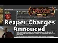 Reaper Changes Announced