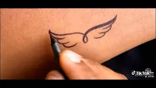 أحلى رسم وشم في البيت 