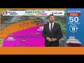 Monday to bring milder temperatures active pattern of rain showers through week WTOL 11 Weather