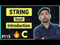String Detail Introduction In C How String Works Explain In Hindi By Nirbhay Kaushik