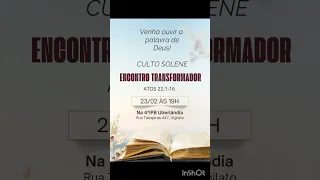 Encontro Transformador - Atos 22:1-16.