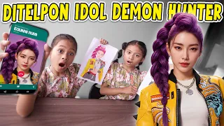 gak nyangka aluna dan amanda di telepon kpop demon hunter kaget banget 