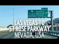 Driving from Las Vegas to St Rose Parkway Nevada USA