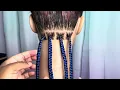 4 ways to feed in hair for Knotless Braids Knotless Braid Tutorial