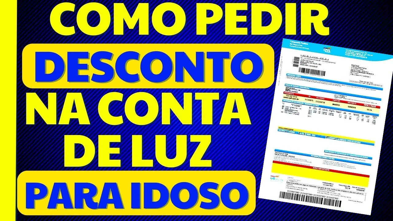 LISTA DE IDOSOS COM DIREITO À DESCONTO NA CONTA DE LUZ - SAIBA SE VOCÊ É UM DOS BENEFICIADOS