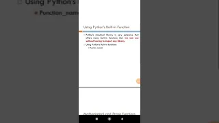 Ch-4 Using Python Libraries - built in functions