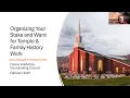 Organizing Your Stake and Ward for Temple Family History Work