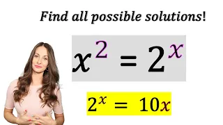 Using the LAMBERT W FUNCTION find ALL solutions W - 0 and W -1