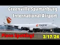 14 minutes of Greenville Spartanburg International Airport plane spotting 2024