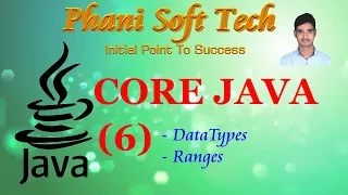 6 Java Data Types - Session 6 by Phani Kumar