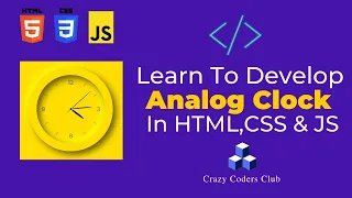How to create analog clock using HTML CSS Javascript Neomorphism effect javascript clock