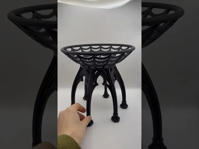 Spiderweb Bowl and Gothic Arch Stand  video thumbnail