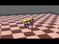 Self Learning Walking Robot Simulation with Webots