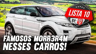9 CARROS QUE ACABARAM MATANDO FAMOSOS EM ACIDENTE! Tome cuidado ao dirigir!