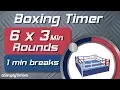 Download Lagu 6 Round Boxing Match / Training Timer - 6 x 3min with 1 min Breaks