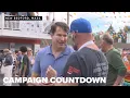 Moulton courts voters at Feast of the Blessed Sacrament ahead of Massachusetts primary