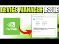 How To Fix NVIDIA Error Code 31 Device Manager Issue 100 Working
