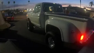 More Cars and Trucks of Tuxies Drive-In Once a month cruise-in Riverside CA Clean Ford Stepside