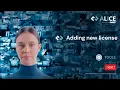 ALICE TUTORIAL Adding new license
