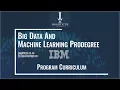 Big Data and Machine Learning Prodegree in Collaboration with IBM - Program Curriculum