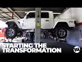 Jeep Gladiator Truck WAYALIFE Build by EVO Manufacturing - Let the Transformation Begin