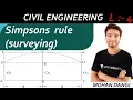 Simpsons rule surveying basic civil engineering contouring measurement of area Mohan Dangi