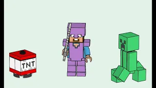 LEGO Instructions | Minecraft | 662502 | Steve with Creeper and TNT | Magazine Gift