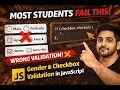 Most Students Get This Wrong Gender Checkbox Validation in JavaScript