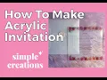 How To Make Invitations