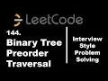 Iterative PreOrder Traversal Binary Tree