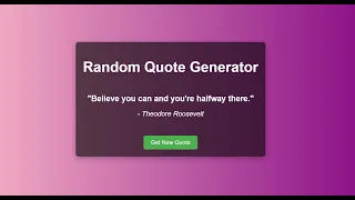 Random Quote Generator Using HTML CSS and JavaScript Beginner Web Development Project
