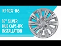 16 Hub Caps Wheel Cover KT-1037 On Altima Steel Rims