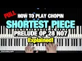 How to Play Prelude Op 28 No 7 by Chopin Piano Tutorial Lesson