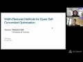 Unifying Width-Reduced Methods for Quasi-Self-Concordant Optimization