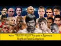 HEIGHT and REACH Comparison Manny Pacquiao vs Opponents Chronological