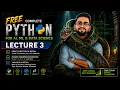 Python Full Course FREE Lecture 3 Print Function Variables in Detail