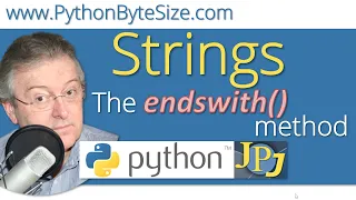 The Python endswith method