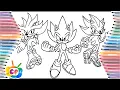 Super Sonic Super Shadow coloring page Sonic coloring pages Cartoon - On On NCS Release