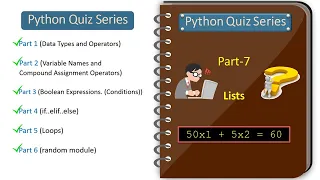 Python Quiz Series - Part 7 Lists
