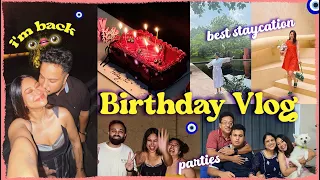 I'm BACK..My BIRTHDAY Vlog 🍰 Staycation, Parties & Gifts❤️‍🔥 ThatQuirkyMiss