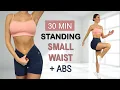 Download Lagu 30 Min SMALL WAIST + ABS | All Standing - No Jumping, Calorie Burn, No Repeat, Warm Up + Cool Down