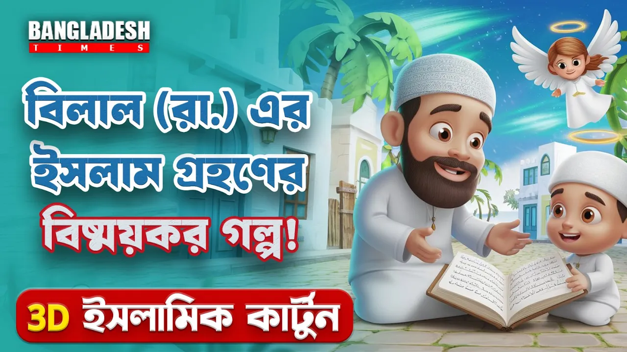 হযরত বিলাল এর ইসলাম ধর্ম গ্রহণের ঘটনা | প্রতিদিনের ইসলামিক কার্টুন