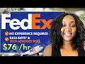 FedEx REMOTE WFH JOBS GET PAID 76 an hour PART TIME NO PHONES