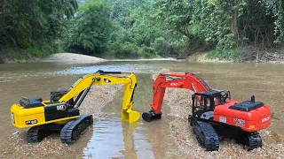 Download Story Line : RC Excavator Hitachi \u0026 CAT Making Estaury Remasted NEW MP3