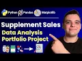 Beginner-Friendly Supplement Sales Data Analysis Complete Python Portfolio Project