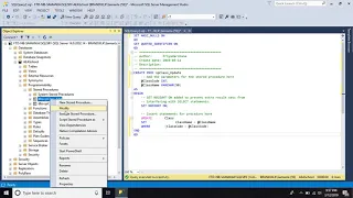 Stored Procedure for SELECT INSERT UPDATE DELETE SQL 2017