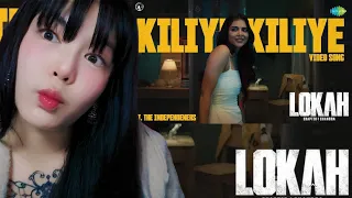 kiliye kiliye video song reaction by foreigner lokah chapter 1 chandra kalyani priyadarshan