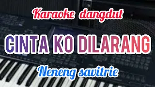 Download CINTA KO DILARANG neneng savitrie karaoke full lirik MP3