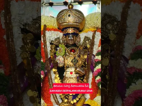 సహస్ర దీపాలంకరణ సేవ 🚩 #tirumala #darshan #govinda #god #balaji #vishnu #spirituality #sanatandharma